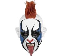 Ghoulish Productions Psycho Clown. Mexican Luchador Westler. Lucha Libre. Wrestling.AAA Line. Adult Mask. One Size Latex Mask