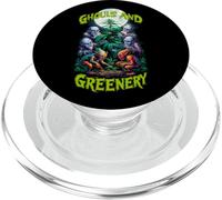 Ghouls and Greenery Funny Halloween Weed Cannabis Marijuana PopSockets PopGrip for MagSafe