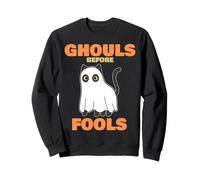 Ghouls Before Fools - Halloween Funny Cat Relationship Sweatshirt