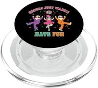 Ghouls Just Wanna Have Fun Funny Halloween Ghosts PopSockets PopGrip for MagSafe