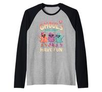 Ghouls Just Wanna Have Fun Funny Halloween Ghosts Raglan Baseball Tee