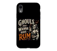 Ghouls Just Wanna Have Rum Funny Drinking Halloween Case for iPhone XR