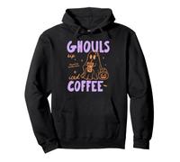 Ghouls Sip Iced Coffee Halloween Fall Autumn Coffee Lover Pullover Hoodie