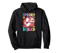Ghouls Spooky Squad Halloween Ghost Groovy Costume Pullover Hoodie