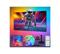 GHPFLOXQY TV LED Backlight with Screen Sync, 5m Cuttable LED Strip Lights for 75-85 Inch TV & PC Monitor, Music & Game Sync Colour Changing Lights