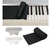GHPKOTW Piano Keyboard Dust Cover for Piano Keyboard Piano Cover Anti-Dust Piano Cover Cloth for 88 Keys Piano Electronic with 2 Cleaning Cloths