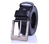 GHQYP Vintage 100% Leather Belts Men's Waistband Width 38mm Alloy Pin Buckle Adjustable Length Casual Belts for Work and Business