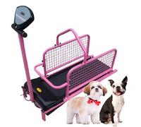 GHRERTX Dog Treadmill for Large & Small Dogs, Pet Fitness Treadmill with LCD Display,Electric Pet Running Machine with Safety Fence and Adjustable Speeds,for Indoor Exercise