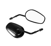 GHRITA For Harley Davidson Breakout FXSB 2013-2017 Motorcycle CNC Aluminum Black Oval Rearview Mirrors Universal 8MM 10MM Side Mirror (Color : Black)