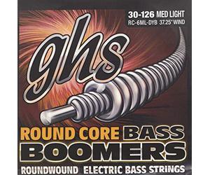 GHS 3045 RC 6 ml DYB Round Core Boomers Electric Bass Guitar Strings (6 Strings Medium Light