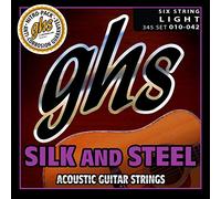 GHS 345 Silk n Steel 10 - 42 Light Acoustic Guitar String Set