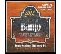 GHS BANJO - Stainless Steel String Set - 5-String - PF175 - Medium Light