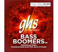 GHS Bass Boomers - SolidWound Ends - 4-String Bass String Set - 45-105 - Medium Gauge - M4045 Set