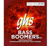 GHS Bass Boomers - SolidWound Ends - 5-String Bass String Set - 45-130 - Medium Gauge - 5M-4045 Set