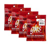 GHS Boomers Electric Guitar Strings - Nickel-Plated Steel - Bright, Balanced, Long-Lasting Tone - Smooth Feel & Stable Tuning - USA Made - Light Gauge 10-46 (GBL SET) - 4 Pack