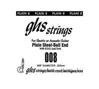 GHS BOOMERS Single String For Electric Guitar - Plain Steel - 008