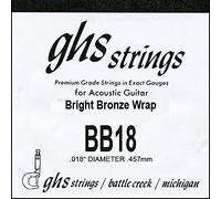 GHS BRIGHT BRONZE Single String For Acoustic Guitar - Wrap - 018
