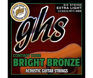 GHS CCBB20 11 - 50 Contact Core Bright Bronze Acoustic String Set