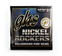 GHS Nickel Rockers Pure Nickel Rollerwound 11-50 Electric Guitar Strings, Medium