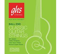 GHS Strings 2050W Ball End Regular, Classical Guitar Strings, High Tension, Silver Copper Basses (.028-.043)