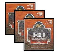 GHS Strings - 5-String Banjo Strings - Phosphor Bronze - Loop End - Light Gauge - 010-022 - Model: PF150 SET - Pack of 3 SETS