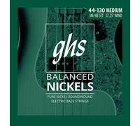 GHS Strings 5M-NB Balanced Nickels 5-Bass Electric Guitar Strings Medium Gauge, 44-130 (37.25" winding)