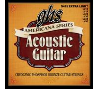 GHS Strings Americana Phosphor Bronze Acoustic Strings - S415 SET - Extra Light Gauge (11-50)