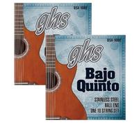 GHS Strings Bajo Quinto String Set, Stainless Steel, Ball End, 10 Strings, Pack of 2