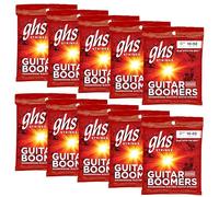 GHS Strings, GBTNT Boomers, Nickel Plated Steel Electric Guitar Strings, Legendary Strength, Unrivaled Sustain, Brightness & Tone. For 6-String Guitar 10-52 Thin & Thick (TNT) Gauge - 10 SETS