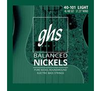 GHS Strings GHS Balanced Nickels 4 Bass Strings Light Gauge, 40-101 (37.25" Winding) (4L-NB), Silver