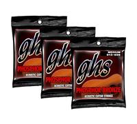 GHS Strings - Phosphor Bronze Acoustic Guitar Strings - Warm, Rich Tone, Balanced & Long-Lasting - For Acoustic, Fingerstyle, Strumming, Country, Rock, S335 Set (M) Medium Gauge 13-56, 3 PACK