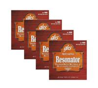 GHS Strings - Resonator Guitar Strings Set 1650 - Phosphor Bronze, Square Neck & Round Neck Dobro/Lap Steel, Bluegrass & Slide Guitar, Long Lasting Tone, Powerful Projection, Balanced Sound (4 Pack)