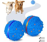 Ghshanog 2Pcs Interactive Dog Ball, Automatic Bouncing Moving Dog Toy, 3 Modes Active Rolling Ball, Rechargeable Moving Toys, Waterproof Smart Pet Balls for Puppy Small Medium Dogs Indoor Outdoor
