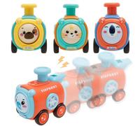Ghshanog 4Pcs Baby Toy Cars,Press and Go Toddler Toy Cars for 1 2 3 Year Old Boys,Early Educational Toys Birthday Present for Girls Boys Montessori Car Kids Toys
