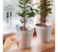 Ghshanog 4Pcs Plant Watering Globes,7.6CM Plant Watering Devices,Ceramics Self Watering Plant Spikes,Bird Shaped Plant Feeders Drip Water for Decorative,Watering Bulbs for Indoor Outdoor Plants