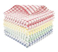 Ghshanog 8Pcs Kitchen Dish Towels,Reusable Cotton Tea Towel Set,31x31CM Kitchen Cleaning Towels Dish Cloths,Super Absorbent Cleaning Cloth,Eco-Friendly Duster Cloths for House, Car, Motorbike,Windows