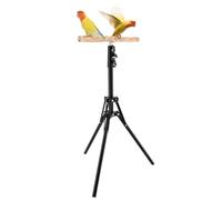 Ghshanog Adjustable Bird Perch,Pepper Wood Parrot Perch Toy,40-160 CM Training Perch Stand,Indoor and Outdoor Bird Perches Metal T Stands for Small to Medium Birds