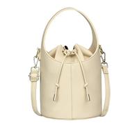 Ghsiuly Bucket Bags for Women Vintage Tote Bag Bucket Purses Vegan Leather Hobo Bags Drawstring Crossbody Purse, Beige