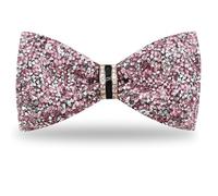 GHTIYLP Mens Rhinestone Bow Tie Pre-Tied Bow Ties for Men Adjustable Sparkle Sequin Bowtie Party Wedding