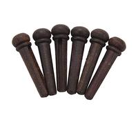 Ghulumn 6pcs Rosewood Guitar Bridge Pins End Pin Set