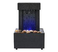 Ghulumn Belt LED Lighting Soothing Desktop, Indoor Waterfall Miniature Life