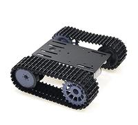 Ghulumn Smart Tank Car Chassis Tracked Crawler Robot with Dual DC 12V Motor for DIY for T101-P/TP101