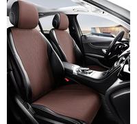 GHUYGTT Car Seat Covers for Ford ESCORT 2015-2019, Suede Saddle Seat Cushion Cover 5 Seats car seat protector Breathable Comfortable All Season General,E/Brown
