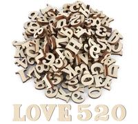 GHVACZS Pack of 204 Wooden Letters and Numbers, Wooden Alphabet Set, Learning Set, Suitable for Decoration, Early Learning, DIY Craft Projects