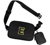 GhvyenntteS Birthday Gifts for 4 5 6 7 8 9 10 11 12 13 14 15 Year Old Girls, Initial Fanny Pack Belt Bag Purse for Girls Teens Daughter Sister, Personalized Trendy Stuff for Teen Girl Kids, Black, E