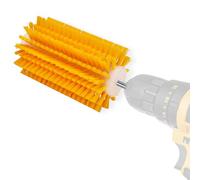 GHWMYD Livestock Scratching Mini Roto Drill Brush Attachment For Horse Cow Goat Cattle Pig Grooming, Relieve Itching on the Back, Remove Harmful Parasites/Dead Skin/Shedding Hair, 5/18" Shank, Yellow
