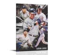 GHYFRD Aaron Judge Poster Decorative Painting Canvas Mural Is Bright And Beautiful, Suitable for Office Bedroom Decorative Painting to Create The Right AtmosphereFrame-style08x12inch(20x30cm)