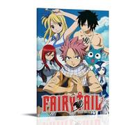 GHYFRD Fairy Tail Poster Decorative Painting Canvas Mural Is Bright And Beautiful, Suitable for Office Bedroom Decorative Painting to Create The Right AtmosphereFrame-style08x12inch(20x30cm)