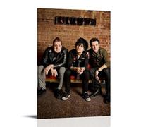 GHYFRD Green Day Poster Decorative Painting Canvas Mural Is Bright And Beautiful, Suitable for Office Bedroom Decorative Painting to Create The Right AtmosphereFrame-style16x24inch(40x60cm)