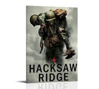 GHYFRD Hacksaw Ridge Poster Decorative Painting Canvas Mural Is Bright And Beautiful, Suitable for Office Bedroom Decorative Painting to Create The Right AtmosphereFrame-style08x12inch(20x30cm)